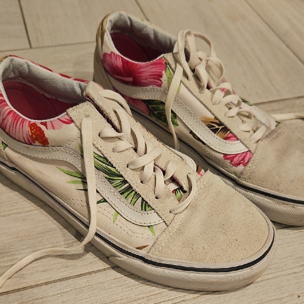 Vans Tropical Print Canvas Sneakers